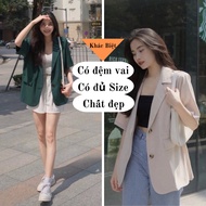 Super Beautiful Korean Style Short-Sleeved BLAZER For Women, 1-Layer Sleeveless BLAZER With Shoulder Pad