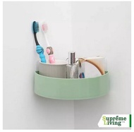 Triangle Shelves Rak Sudut Siku Plastik Tempat Sabun Shampo Kamar Mandi