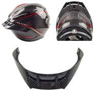 Carbon-look Motorcycle Rear Trim Helmet Spoiler Case For AGV Pista GPR corsa Accessories