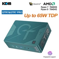 New Beelink GTR7 Pro Gaming Mini PC Ryzen 9 7940HS Up to 65W 32GB 1TB TDP Support Overclocked 8 Core 16 เธรด WiFi 6 BT 5.2 Win 11 HDMI DP Type-C พอร์ตเอาต์พุต Gigabit Internet Mini Computer 32GB+1TB AMD Ryzen 9 7940HS