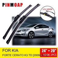 For Kia Forte Cerato K3 TD 2009 2010 2011 2012 2013 Front Wiper Blades Brushes Cutter Accessories   