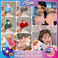 [iRojak] Korean Cute Hair Ball Rabbit Hari Clip For Girls Hair Accessories 兔子发夹 Kepit Rambut Arnab - H76