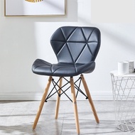Eames Butterfly Chair WFH Office Work Computer Chair Dinning Black White PU Leather