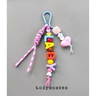 GANTUNGAN Bagcharm romance / bagcharm big letter name / 3d name bagcharm / 3d name key chain / name 