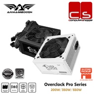 Armaggeddon Overclock Pro Series Power Supply - 200w/350w/550w (Black/White)