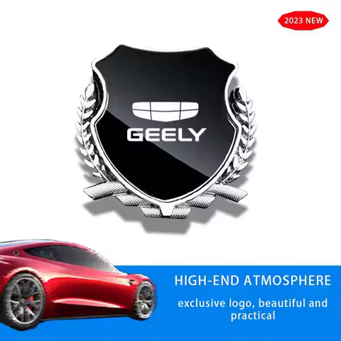 Car Side Modification Sign Triangular Metal Sticke For Geely GX3 GX2 GX7 Pro Atlas Coolray Cross Emg