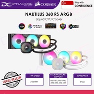 CORSAIR Nautilus 360 RS ARGB 360mm AIO Liquid CPU Cooler – Black / White
