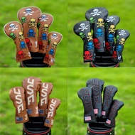 USA Skull Golf Club Cover Club Head Cover Club Protective Cover Men's Style No. 1 Wooden Cover Ball 