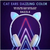 New P47 Cartoon Cat Ears Luminous Stereo Headset Bluetooth Headphones，jbl wireless headphones，bluetooth earphone