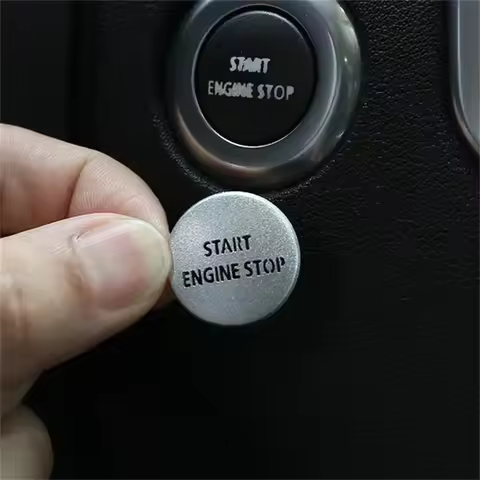 For Land Rover Discovery 4/Land Rover Range Rover 1pc Aluminum Alloy One-Key Start Button Cover Trim