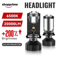 H4 LED Projector Motorcycle Headlight Bulbs Bi LED Lens Projector motorcycle accessories Mini Projec