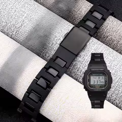 For Modification Casio Composite Plastic Steel Solid Stainless Steel Fold Buckle Frosted Dw5600/GBX-