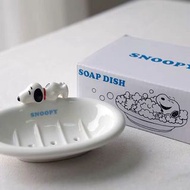少量 現貨 出口 日單 史努比 snoopy 造型 超可愛 立體 陶瓷 皂盤 皂盒 附盒 💝誘惑