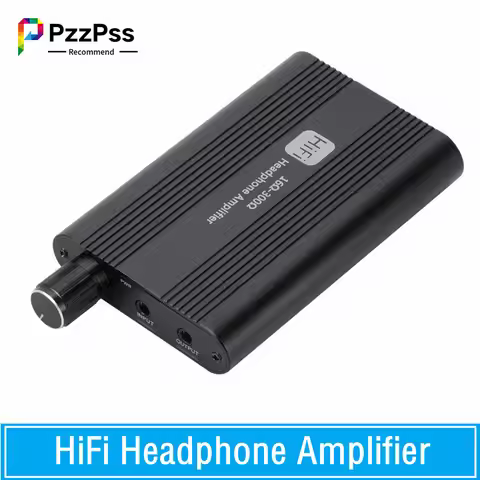 PzzPss 16-300 Ohm Headphone Amplifier 16-150 Ohm HiFi Earphone Amplifier 3.5mm Jack Aux Portable Adj
