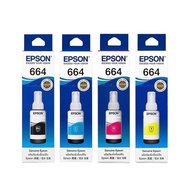 Epson T664 Genuine Ink Bottle - Black/Cyan/Magenta/Yellow