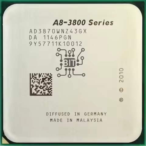 A8-Series A8-3870K A8 3870 A8 3870K 3.0 GHz Quad-Core CPU Processor AD3870WNZ43GX Socket FM1