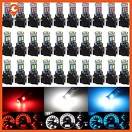 Pinkcat 10Pcs Super Bright T5 LED Bulbs 7 SMD Instrument Speedo Gauge Cluster 37 73 74 79 17 57 LED 