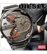 (Real Photo)Original Diesel Mr. Daddy 2.0 Gun Metal Mens Chronographs Stainless Steel Watch DZ7315 J