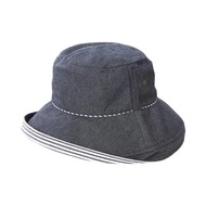 COGIT防壓塌髮型抗UV牛仔佈時尚漁夫帽黑色1個