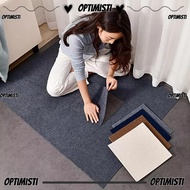OPTIMISTIVF Carpet Floor Tiles Sticker, Self Adhesive 40x40cm Rug Carpet Tiles, DIY Anti Slip Square