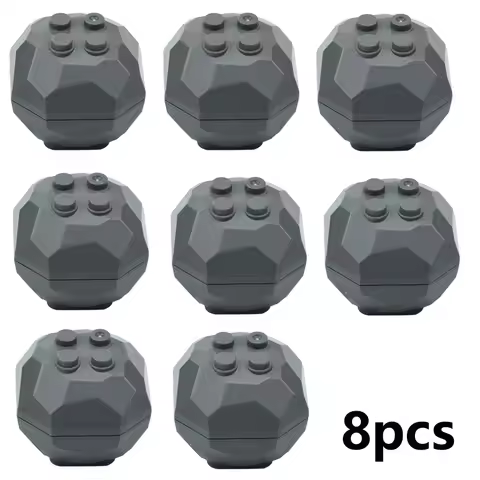 Building Blocks Dark Bluish Gray Rock 4 X 4 Octagonal Boulder Scene Parts Accessories 30293 30294 Ca
