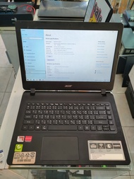 โน๊ตบุ๊คมือสองยี่ห้อ Acer รุ่น  Aspire 3 A314-41-94GC/ จอ 14"นิ้ว HD / ซีพียู AMD A9-9420E /แรม 4 GB DDR4 /  การ์ดจอแยก AMD Radeon R5/ SSD 120GB สภาพสวยๆ ตัวเครื่องใช้งานได้ปกติ 100%