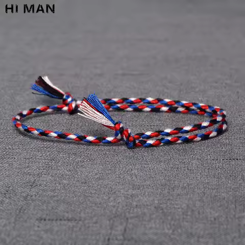 HI MAN 15 Style New Design Japanese Cotton Rope Handmade Bracelet Man Women Fashion Simple Color Wra