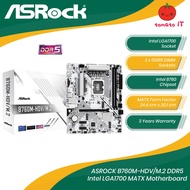 ASROCK B760M-HDV/M.2 DDR5 Intel LGA1700 MATX Motherboard