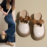 women shoes mary jane shoes French Bow Mary Jane Sandals - Spring/Summer Thick-Soled Fashion