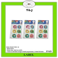 T&J - Word Stickers SW 61 Word Stickers - Pad