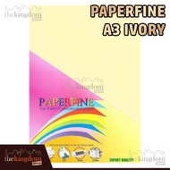 Paperfine Kertas HVS Warna A3 Ivory Gading Isi / 100 Lembar