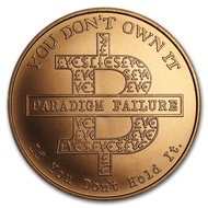 Silver Shield BitCON / Bitcoin / BTC 2018 1 oz AVDP .999 Pure Copper Round Coin (Made in United Stat