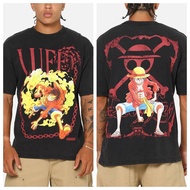 Anime One Piece Luffy Printed Cotton T-Shirt Summer Men's And Women's Harajuku Clothing Fashion Casu