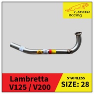 Lambretta V125/V200 Year 2017-2022 Stainless Steel 304 Size 28 m.m.