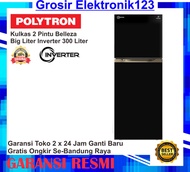 KULKAS POLYTRON 2 Pintu Belleza Big Liter Inverter 300 Liter PRM 431X