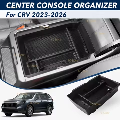 Center Console Organizer for Honda 2023-2026 CRV CR-V Car Accessories for 2023+ CR-V Hybrid, ABS Pla
