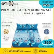 CODE DC001-DC034  680TC PREMIUM QUALITY 4 IN 1 QUEEN & 2 IN 1 SINGLE SIZE FITTED BEDSHEET/ BEDSHEET/
