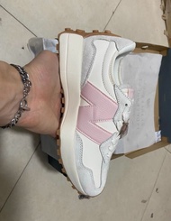 New balance NB 327系列 跑步鞋 波鞋 皮質N字 灰白粉 女款