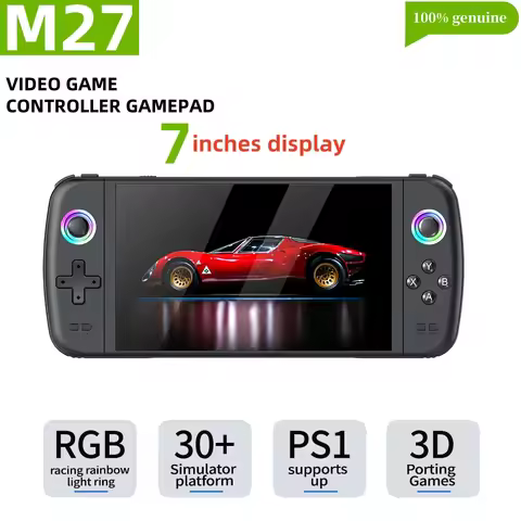 M27 Big Screen 7 inches display Handheld Game Player supports PSP etc30+simulators Original 3D rocke