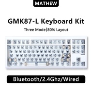 ZUOYA GMK87-L 3Mode BT/2.4G/Wired Mechanical Keyboard Kit 80% layout Hot Swappable RGB Backlight for