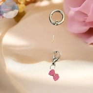 ZHEN 1/2PCS Cute KT Sanrio Diamond Hello Kitty Head Metal Keychain Pendant Girl Phone Chain Ccd Came