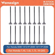 Engine Intake & Exhaust Valves Set Fit 1.6 1.7 L For Honda Civic del Sol D16B2 D16V1 1.6L 1.7L  l4 G