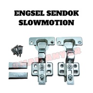 Hinge Spoon Hydraulic Cabinet Slow Motion Soft Close 1 Pair 2pc