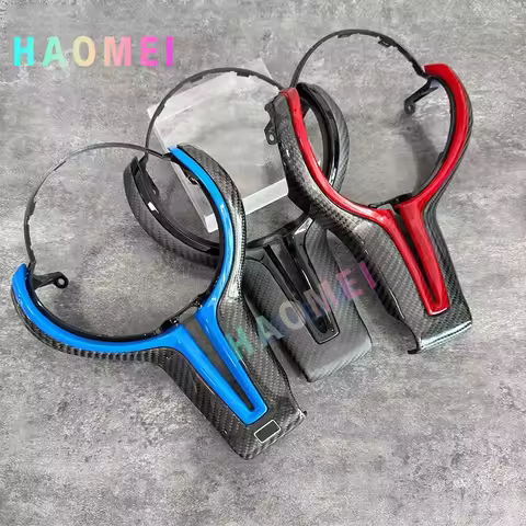 Suitable for BMW 12345 series F10 F20 F30 M2M3 M4M5 thong carbon fiber steering wheel cover with mul