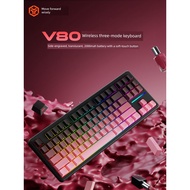 keyboard wireless keyboard mechanical mechanical gaming For Forewalker V80 Wireless Keyboard Bluetoo