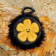 好大的膽 雨過山原創海膽毛絨耳機包掛件迷你收納零錢包玩偶掛飾