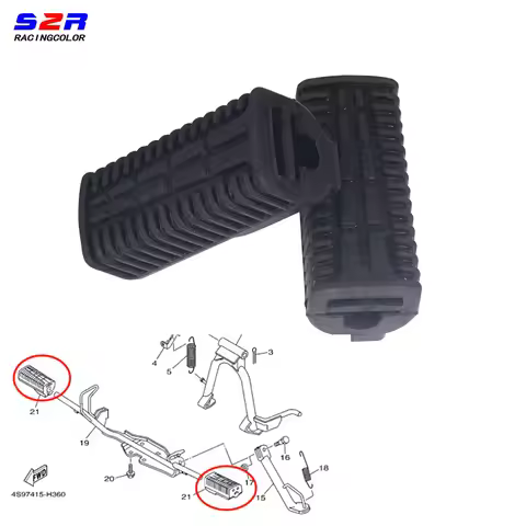 Motorcycle Front Foot Rest Pegs Pedal Rubber Footrest for YAMAHA Crypton R T110 C8 T110C LYM110-2 4S