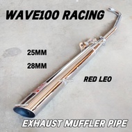 WAVE100 EXHAUST RACING WAVE 100 EXHAUST EKZOS MUFFLER PIPE ASSY STANDARD STD EKZOS HENG