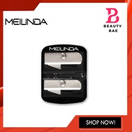 Meilinda Perfect Sharpener กบเหลา ลิปดินสอ ดินสอเขียนคิ้ว 2 หัว ขนาด เมลินดา MC 9115 **ซองเขียว**