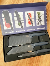 JIB Daimond Knives Set of 4pcs Midnight - Set Pisau Isi 4pcs Anti Karat